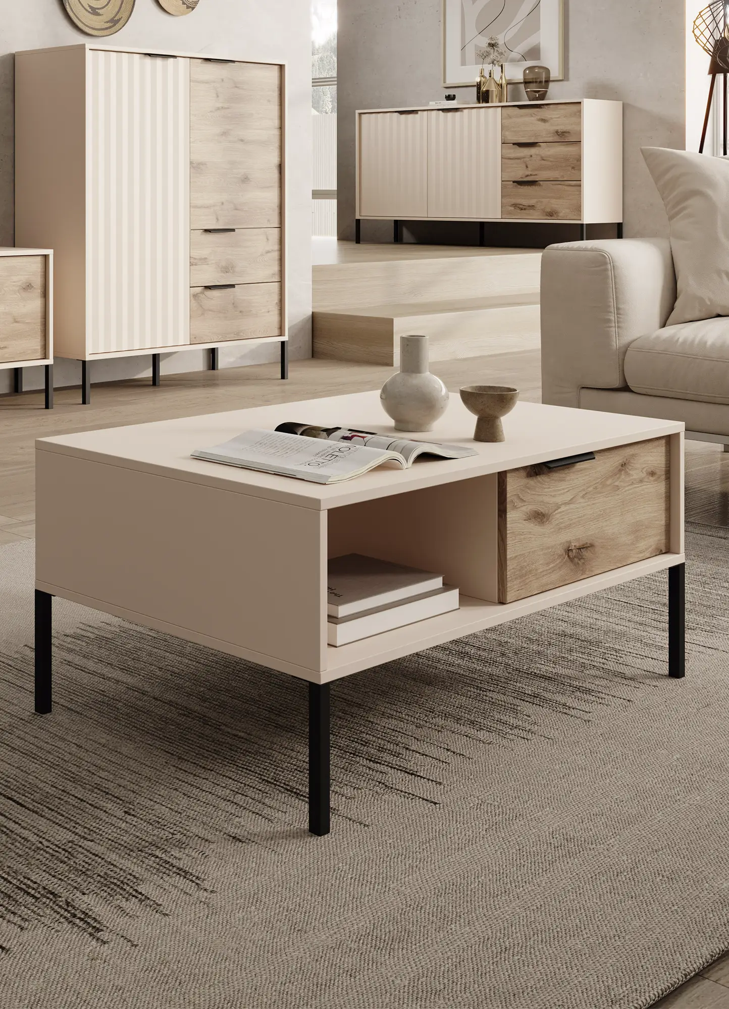 Mesa de centro Rave Beige